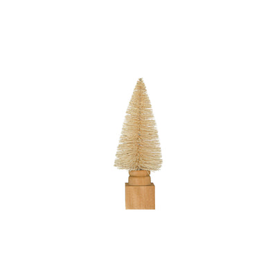 8"H Sisal Bottle Brush Tree, Cream
