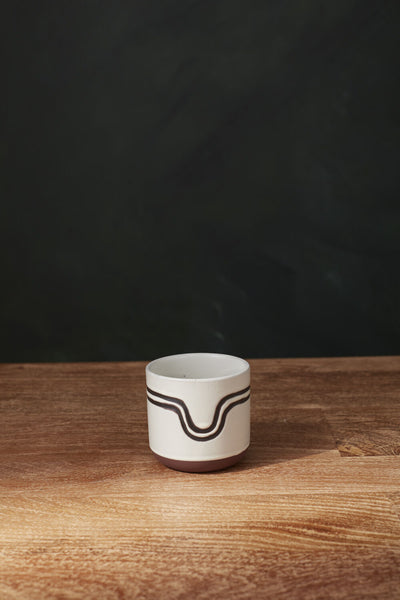 Off-White Lanquin Pot, 3"