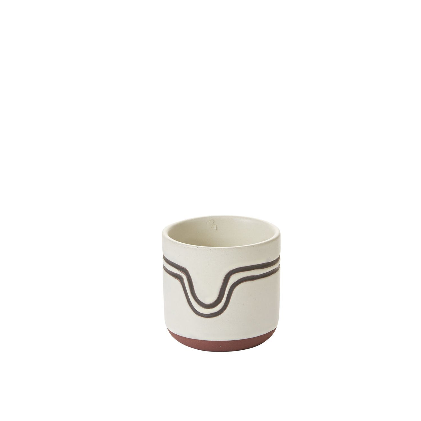 Off-White Lanquin Pot, 3"