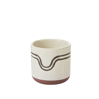 Off-White Lanquin Pot, 4.5"