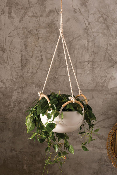 White Sym Hanging Bowl