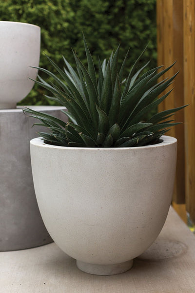 White Bandani Outdoor Pot, Large