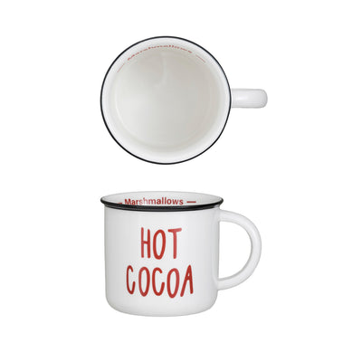 16 oz. Stoneware Mug "Hot Cocoa"