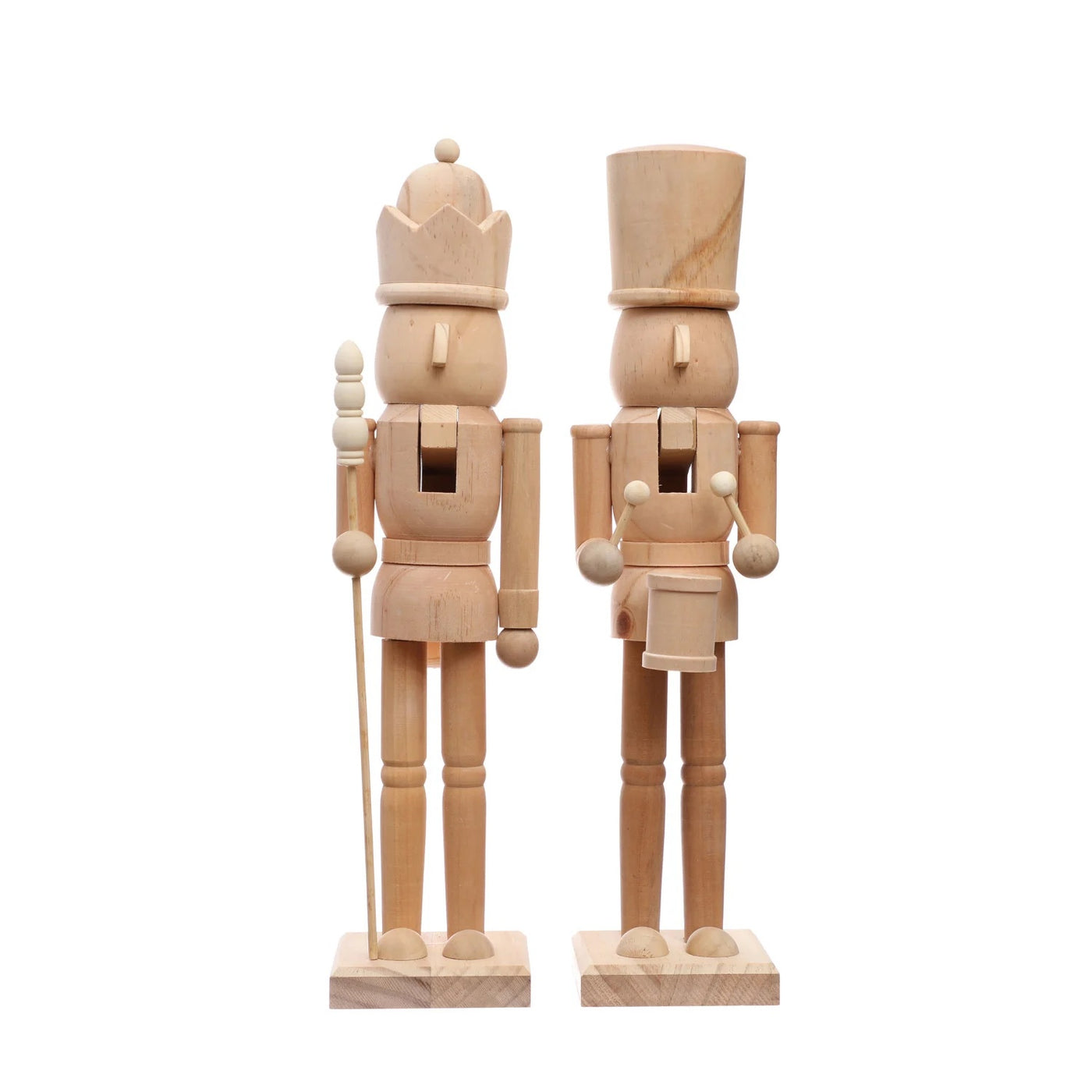 5"H Wood Nutcracker, Natural