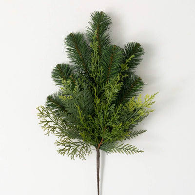 Lush Green Douglas Fir Stem, 19"