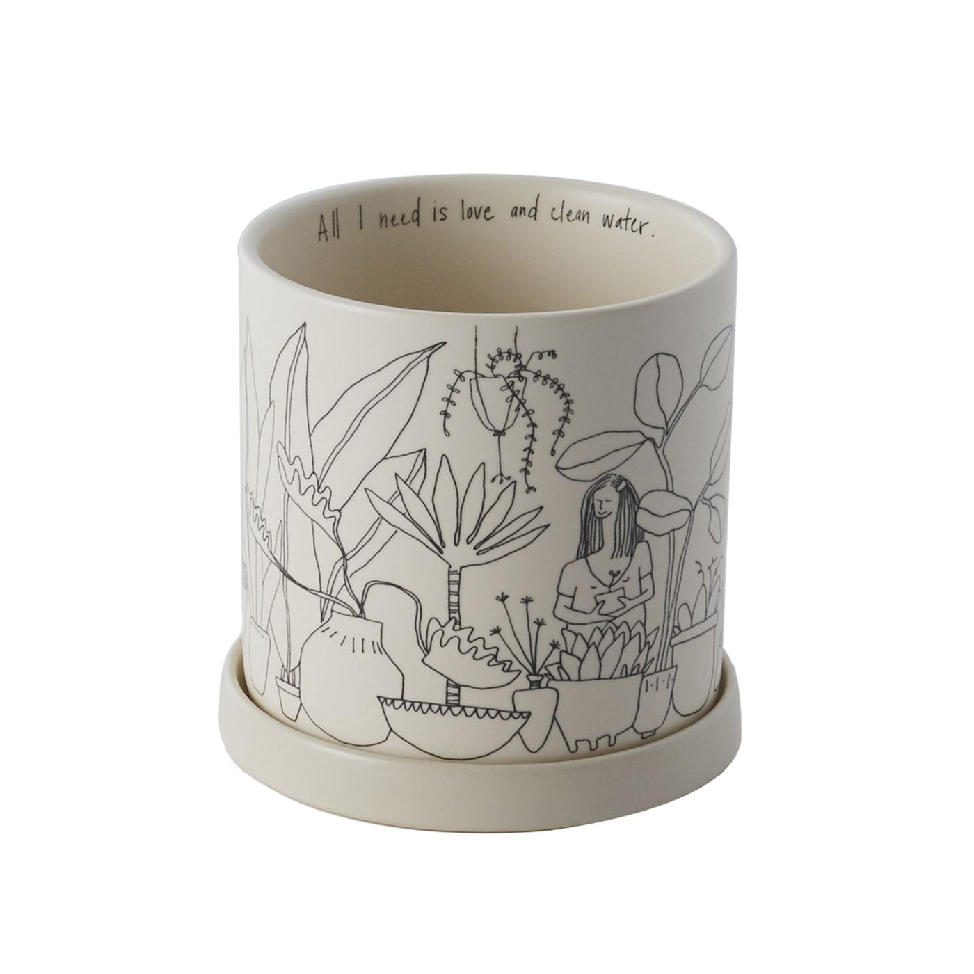 Plant Lady Pot, 4"