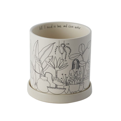 Plant Lady Pot, 4"