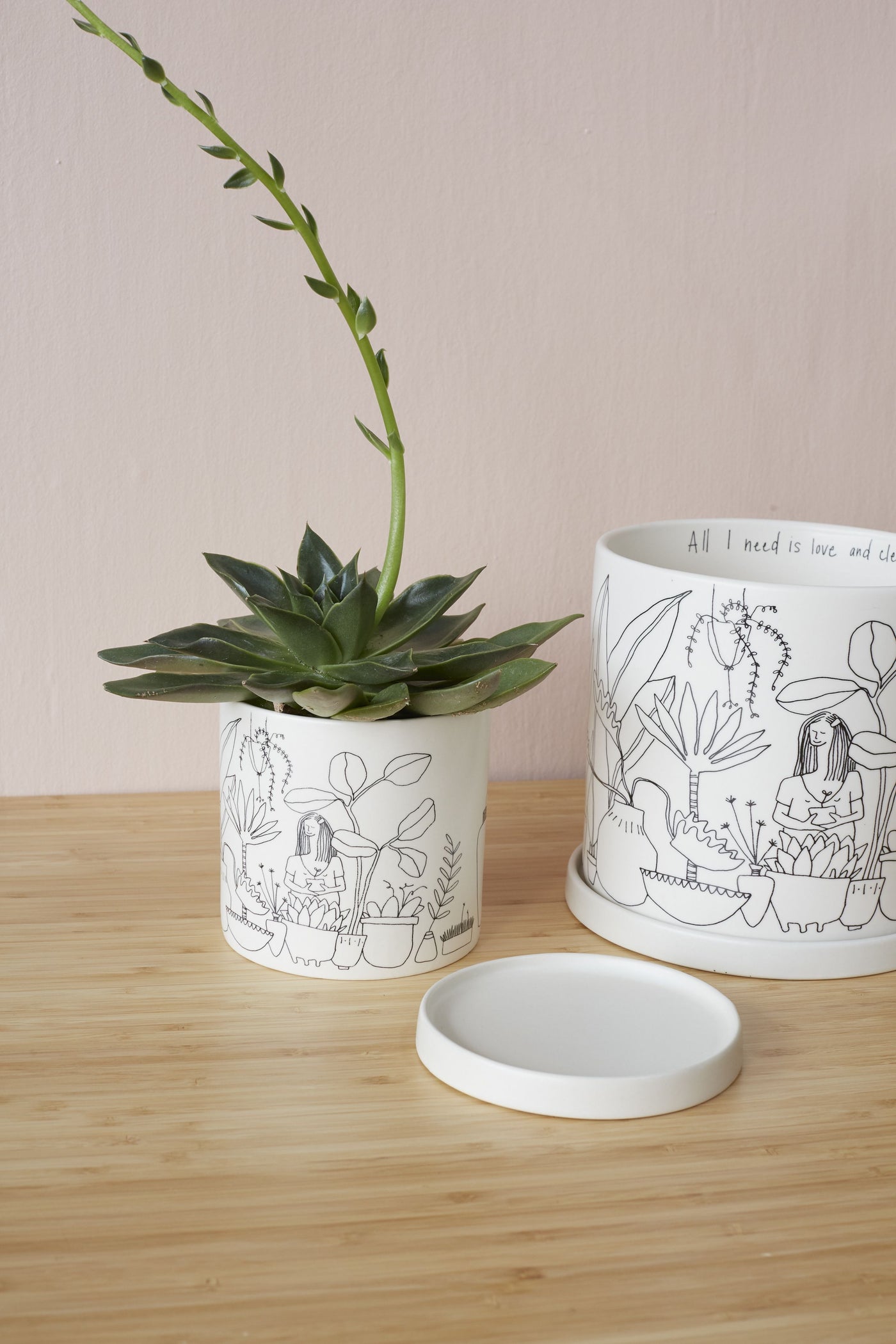 Plant Lady Pot, 7"