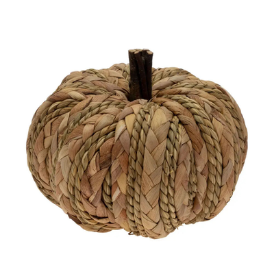 6" Dia. Woven Wicker Pumpkin