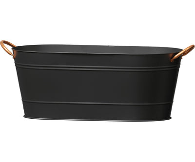 Panacea 16" modern farmhouse oval washtub planter