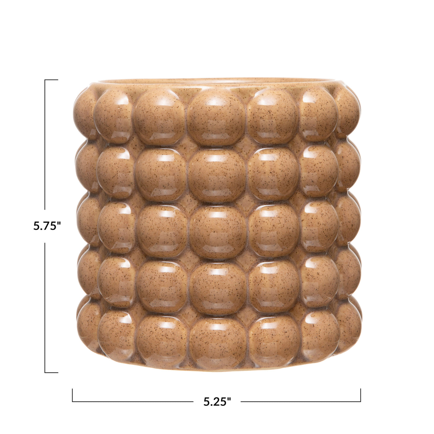 Embossed Stoneware Planter