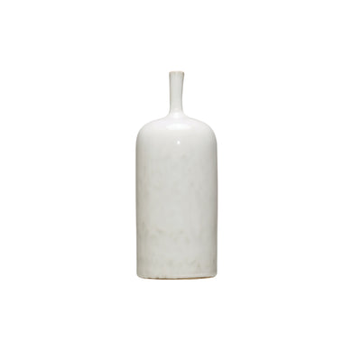Stoneware Vase with Glaze, Large