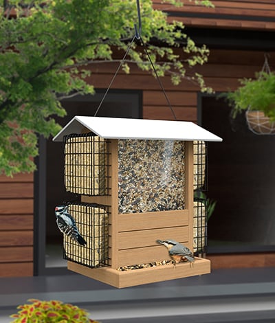 Woodlink Nordic Deluxe Ranch Feeder W/ Teak Finish