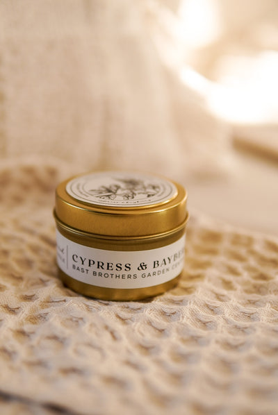 04 Ounce Cypress & Bayberry Tin Candle