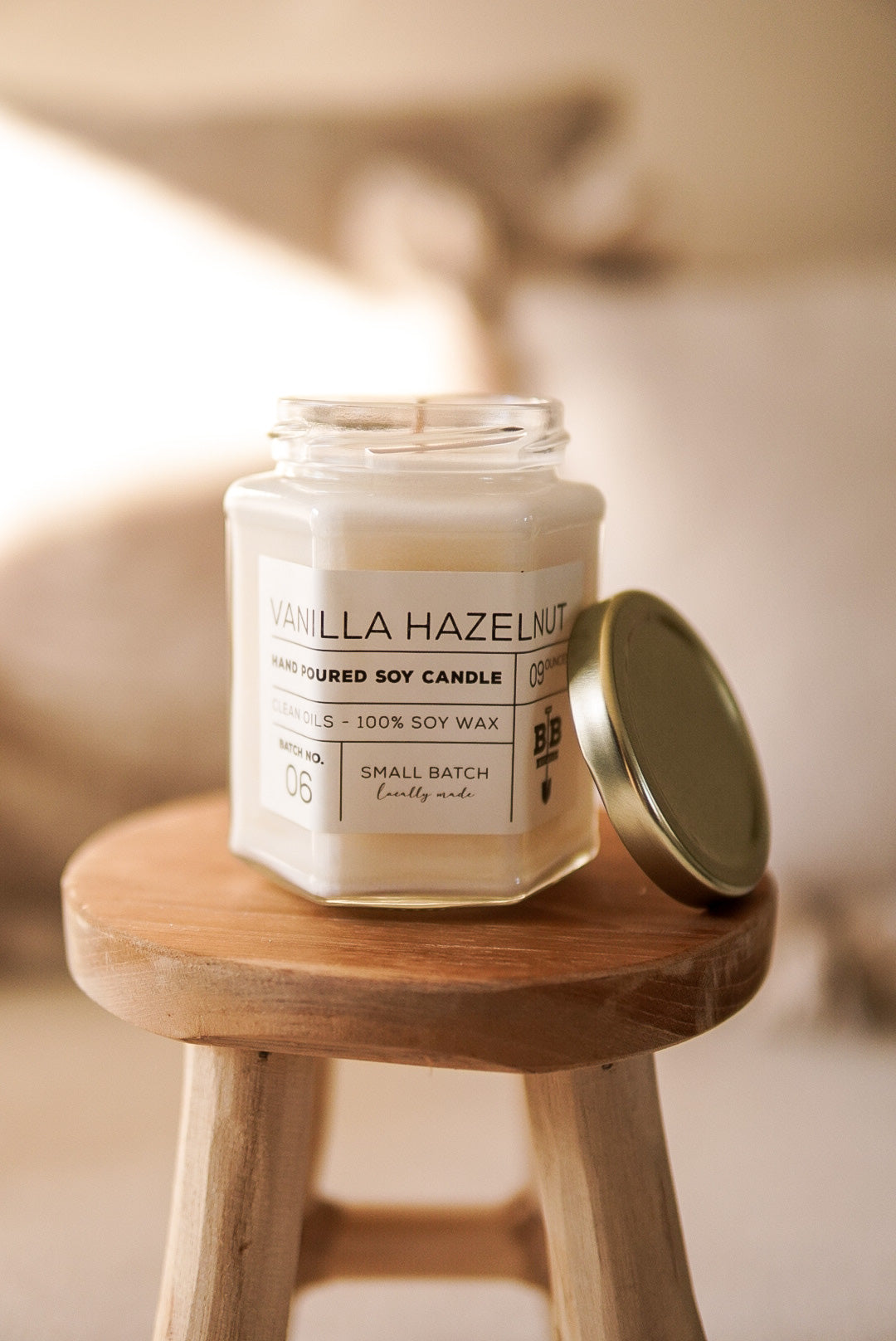 09 Ounce Vanilla Hazelnut Candle