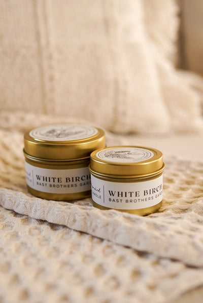 02 Ounce White Birch Tin Candle