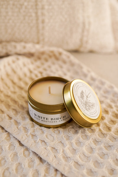 02 Ounce White Birch Tin Candle