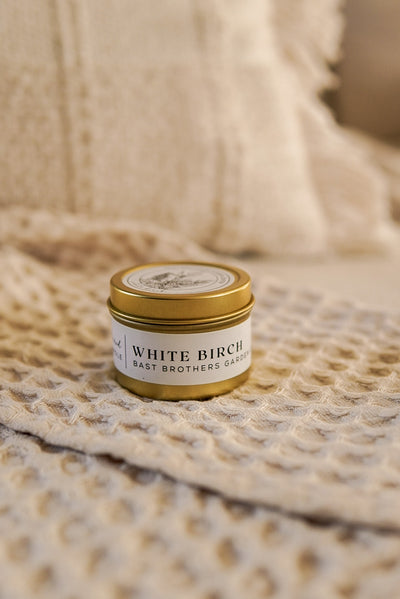 02 Ounce White Birch Tin Candle