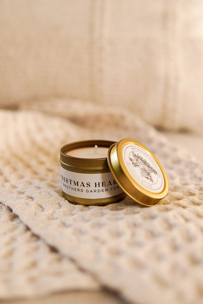 02 Ounce Christmas Hearth Tin Candle