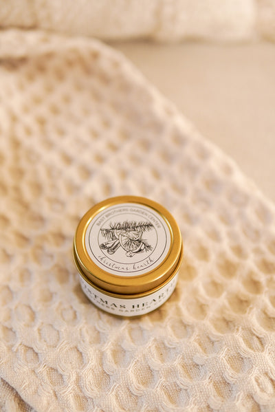 02 Ounce Christmas Hearth Tin Candle