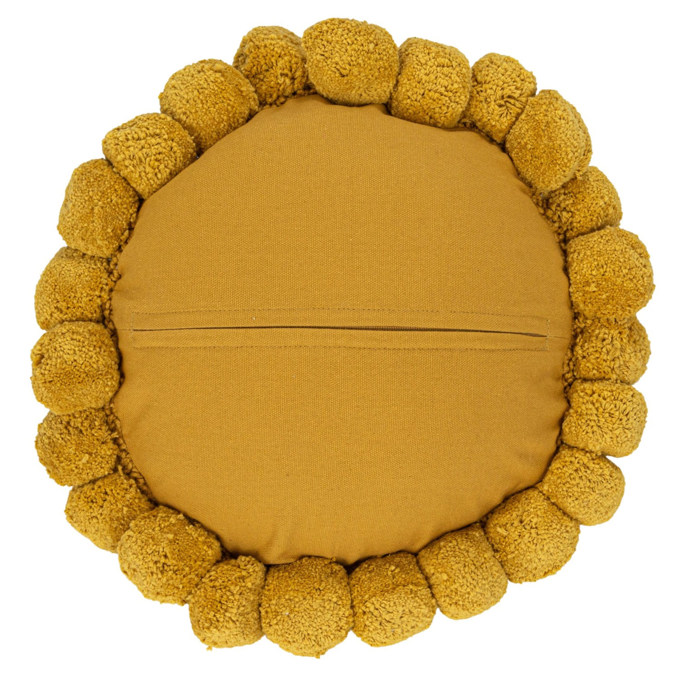 12" Round Cotton Tufted Sun Pillow