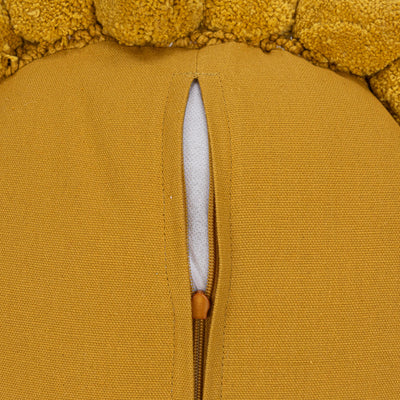 12" Round Cotton Tufted Sun Pillow