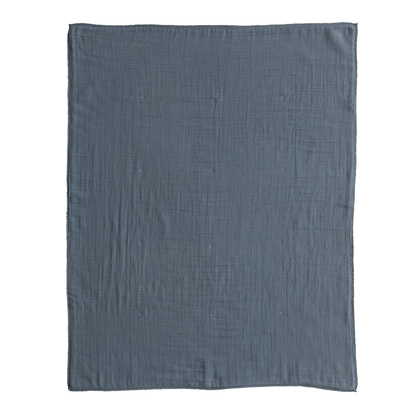 Blue Cotton Double Cloth Baby Blanket