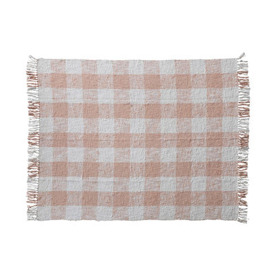 Blush Hand-Woven Cotton Throw