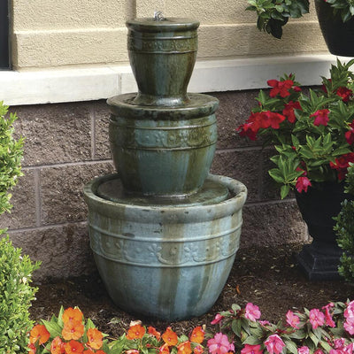 Classic Carlotta Fountain Verd. 19.7x19.7x34.6