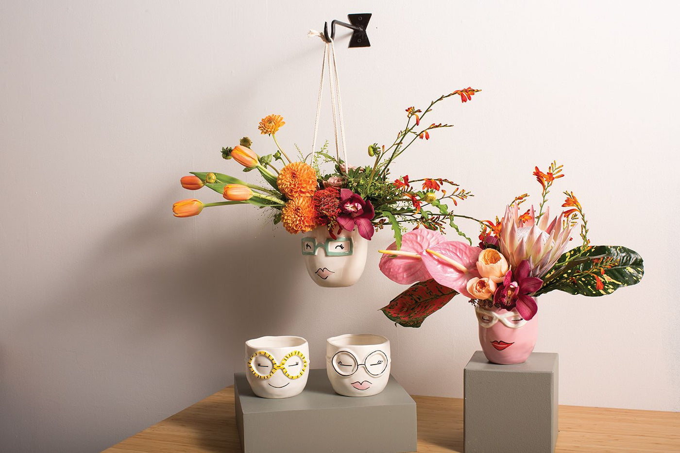 Fab Hanging Pot 5"x 5, Cori