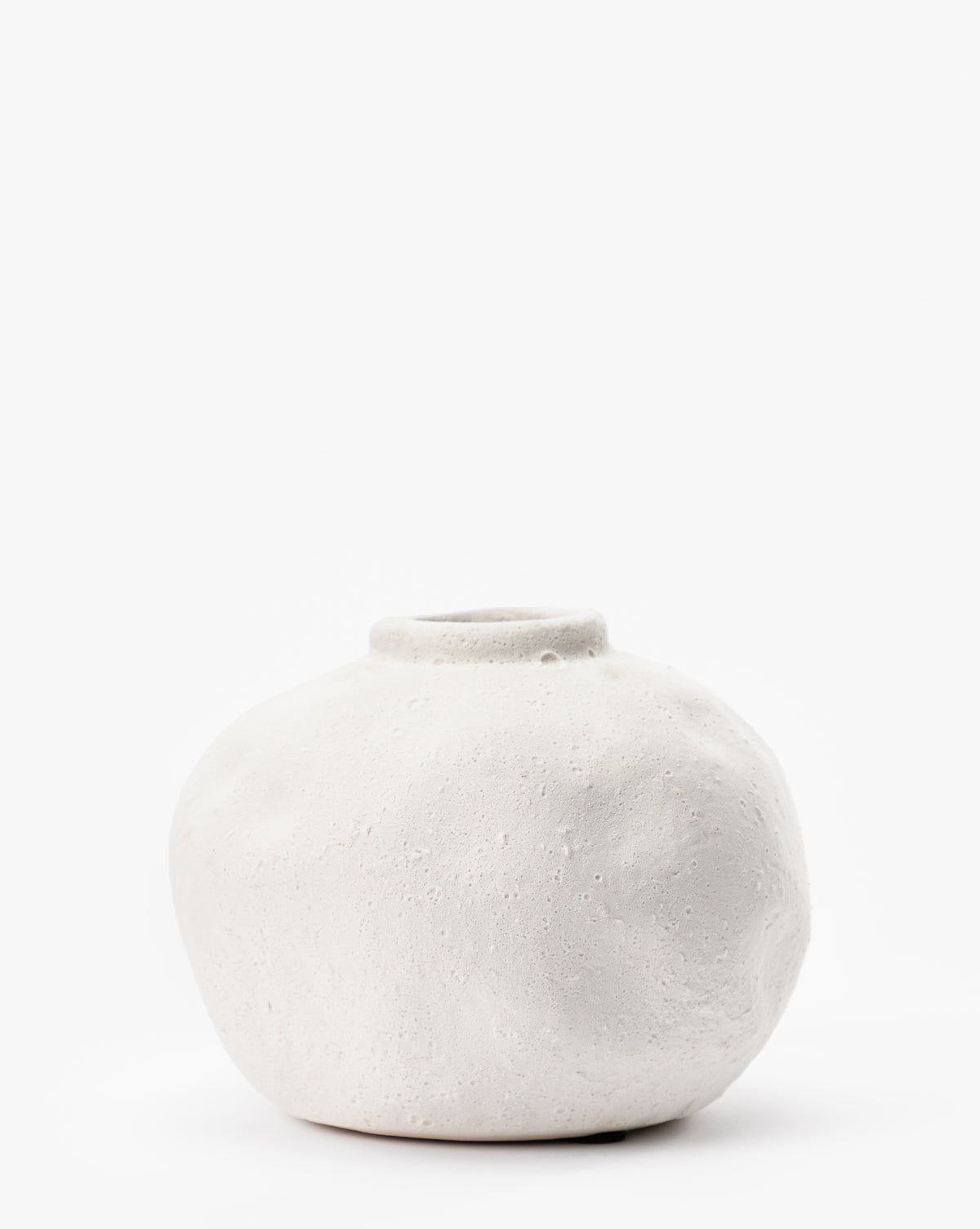 White Matte Volcano Vase
