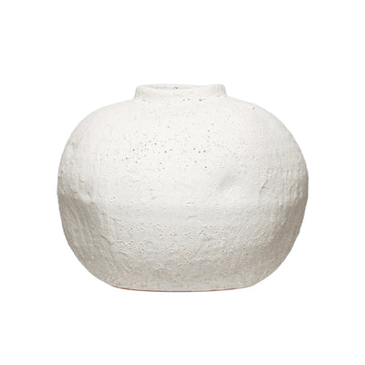 White Matte Volcano Vase