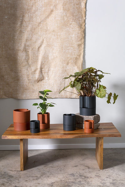 Jett Pot 6"x 7", Terracotta