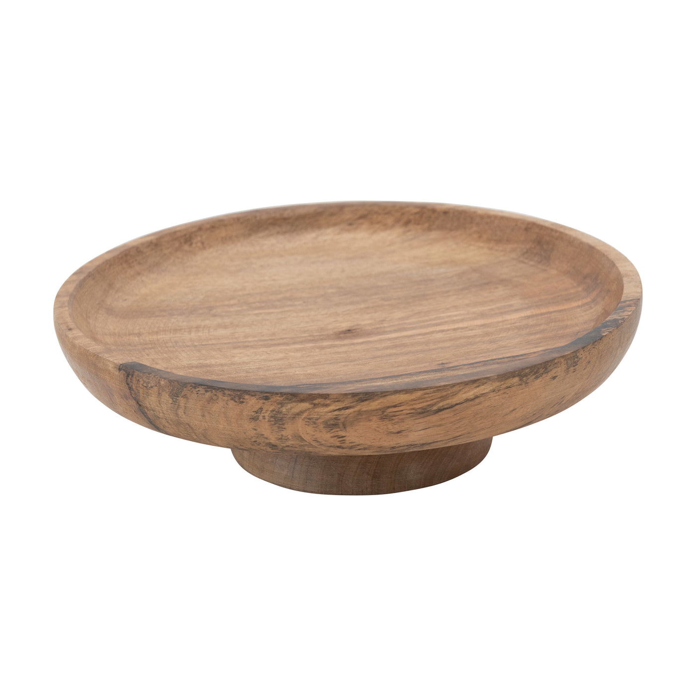 Mango Wood Footed Bowl or Cake Stand