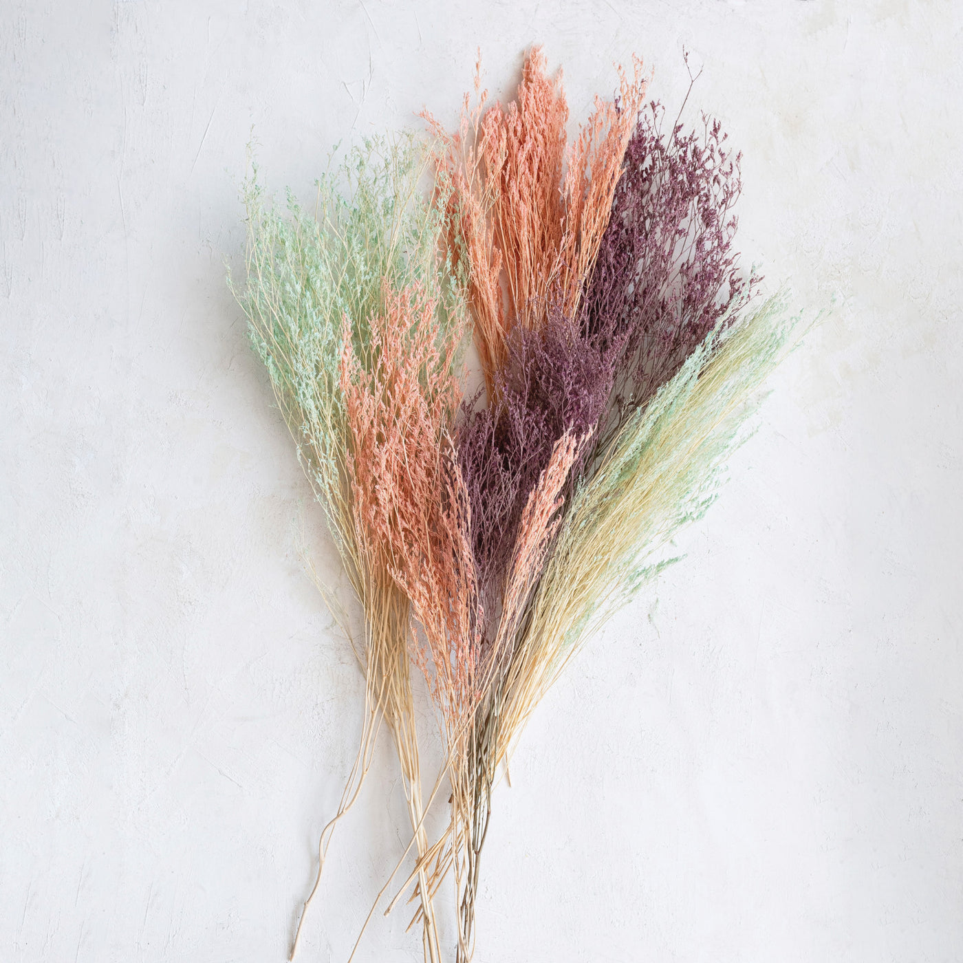 Dried Natural Love Grass Bunch, Lavender Color