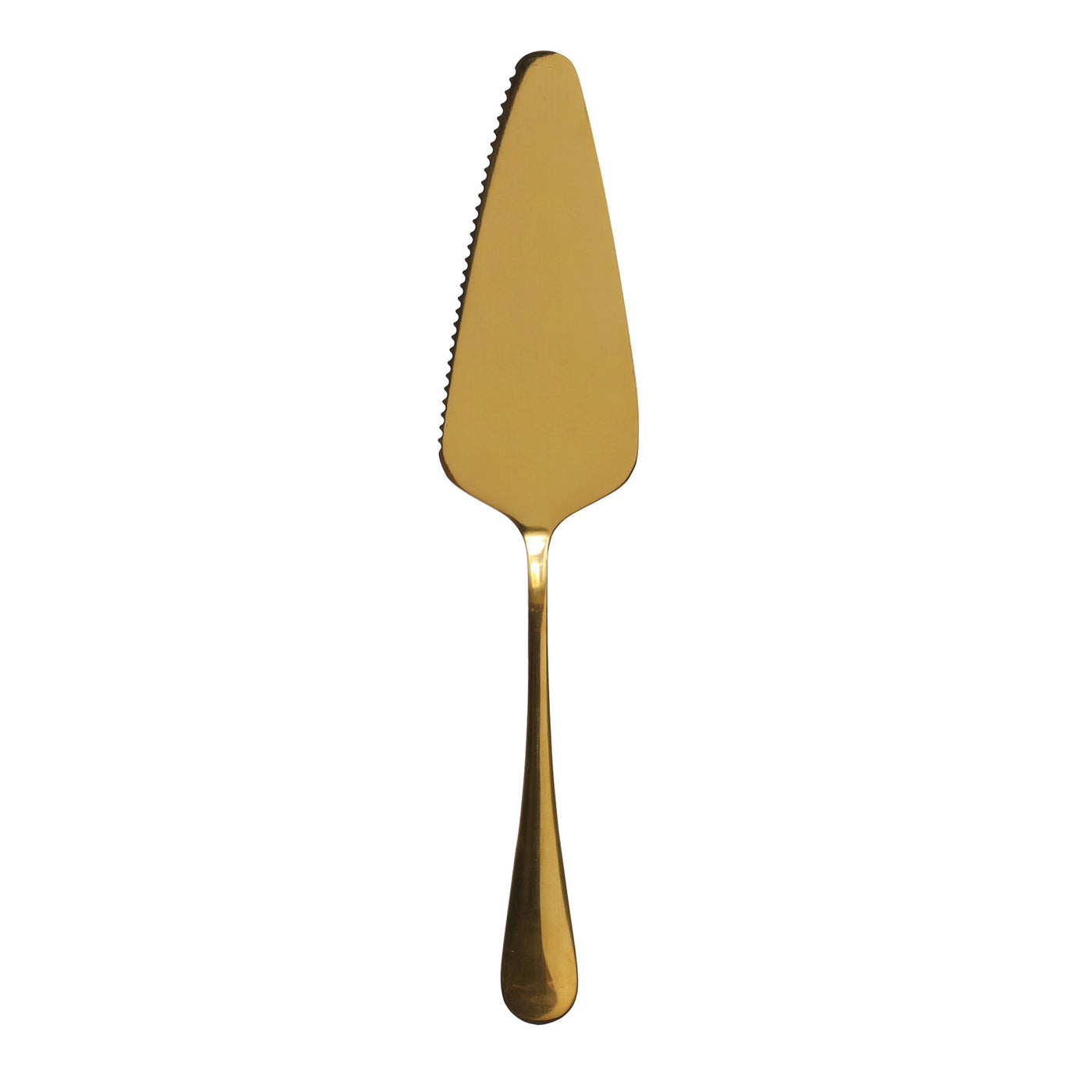 Stainless Steel Cake Server w/ Gold