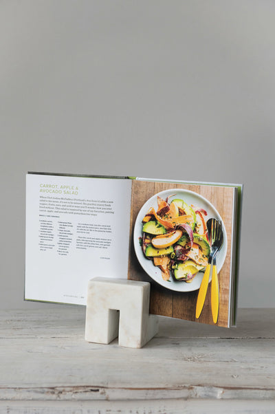 Square Marble Cookbook Stand