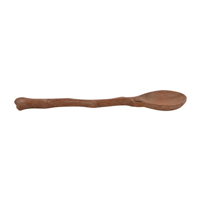Hand-Carved Doussie Wood Spoon with Twig Shaped Handle