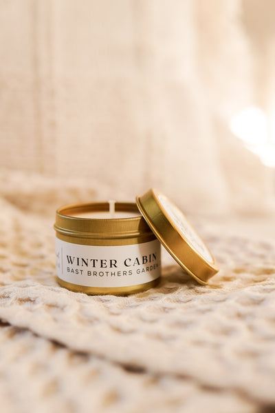 02 Ounce Winter Cabin Tin Candle