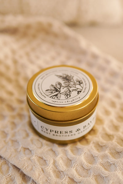 04 Ounce Cypress & Bayberry Tin Candle