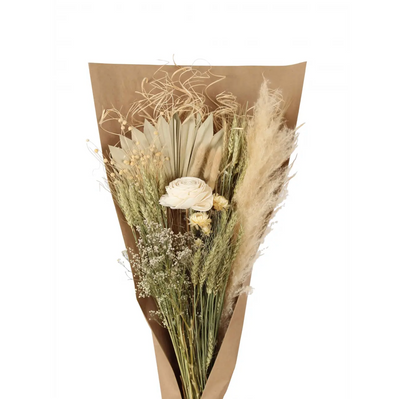Premium Pampas and Palm Arrangement - Pink