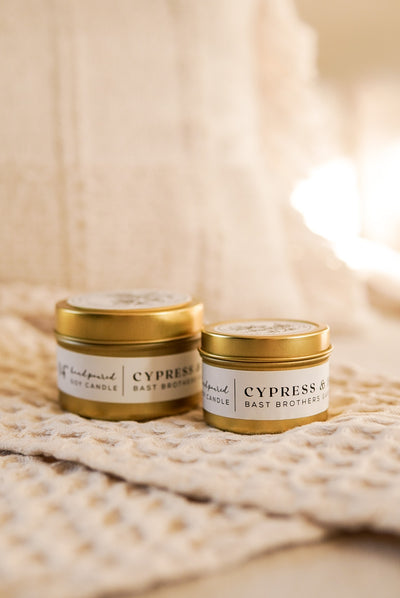 02 Ounce Cypress & Bayberry Tin Candle