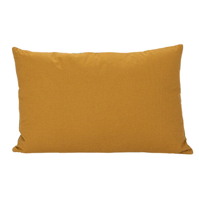 24"L Cotton Velvet Bird Lumbar Pillow