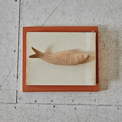 Hand-Carved Wood Fish, Natural