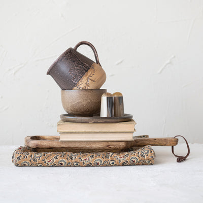 5" Brown Stoneware Bowl