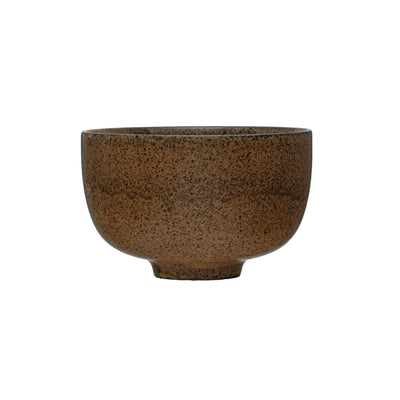 5" Brown Stoneware Bowl