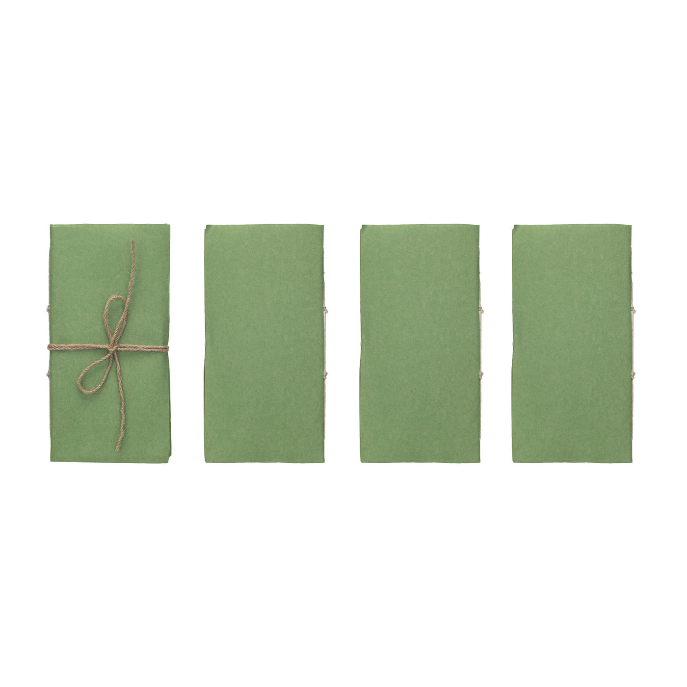 Green Paper Soft Cover Notebooks, Set of 3