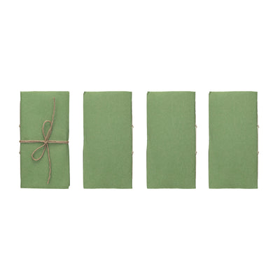Green Paper Soft Cover Notebooks, Set of 3