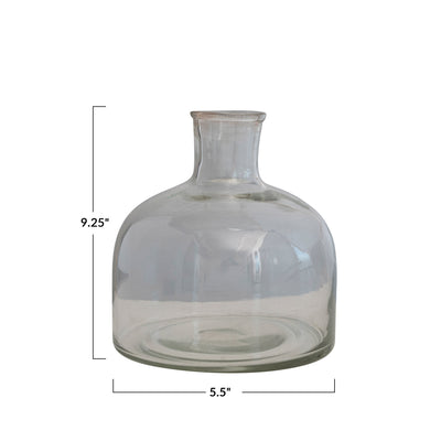 7" Blown Glass Vase
