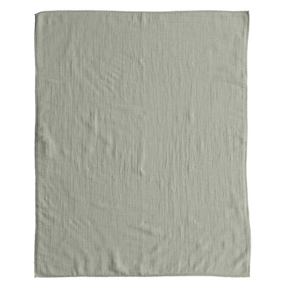 Sage Cotton Double Cloth Baby Blanket